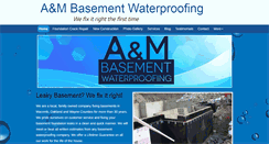Desktop Screenshot of amwaterproofing.net
