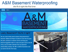 Tablet Screenshot of amwaterproofing.net
